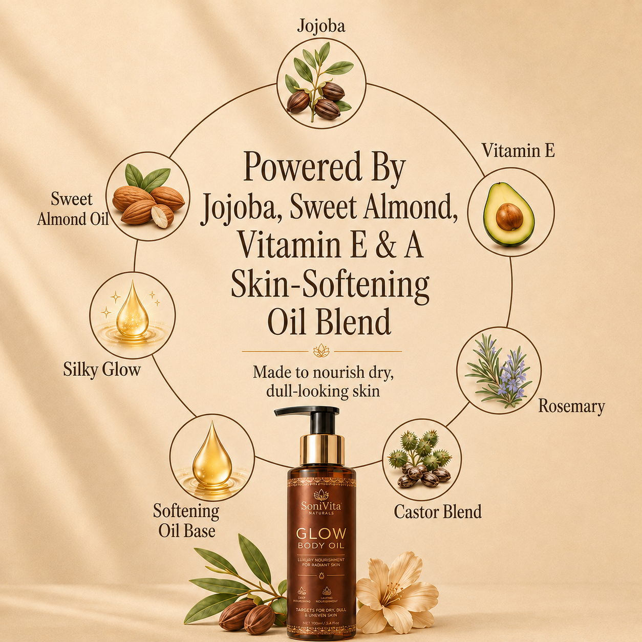 SoniVita Glow Body Oil — 100ml